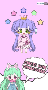 اسکرین شات 2 بازی Avatar Do chibi doll dress up