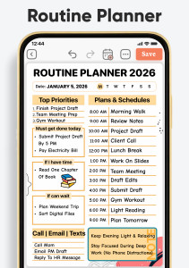 اسکرین شات 3 برنامه Daily Planner, To Do List