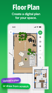 اسکرین شات 2 برنامه Planner 5D: AI Home Design
