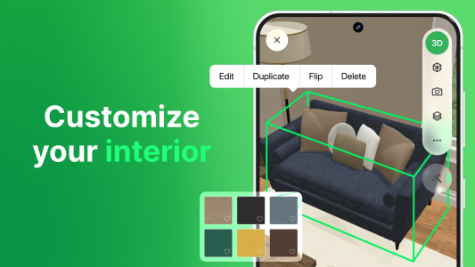 اسکرین شات 6 برنامه Planner 5D: AI Home Design