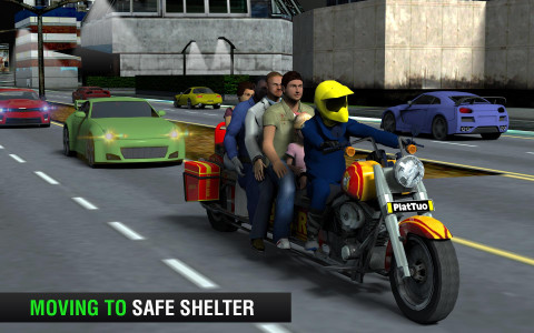 اسکرین شات 2 بازی Bus Bike Taxi Bike Games