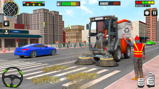 اسکرین شات 4 برنامه Trash Truck:Truck Driving Game