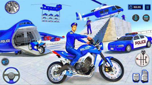 اسکرین شات 3 بازی Police Vehicle Transport Games