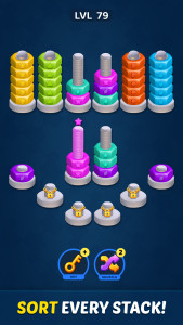 اسکرین شات 4 بازی Nuts & Bolts: Screw Sorting 3D