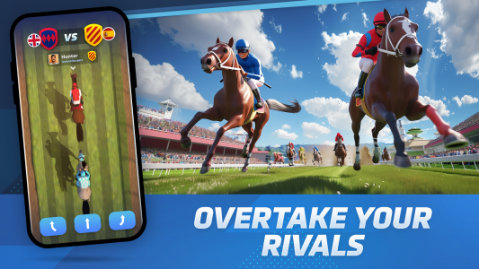اسکرین شات 1 بازی Horse Racing Rivals: Team Game