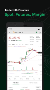 اسکرین شات 4 برنامه Poloniex Crypto Exchange