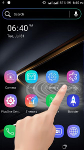 اسکرین شات 1 برنامه Gold Black Water Ripple LWP