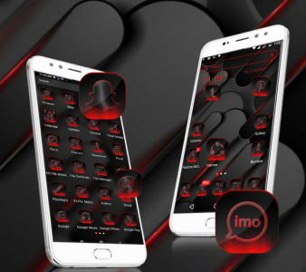 اسکرین شات 3 برنامه Cool Black Launcher Theme
