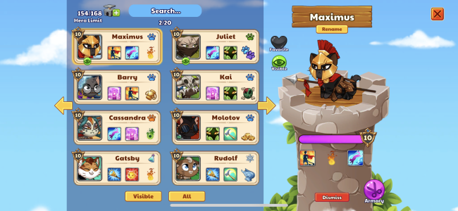 اسکرین شات 7 بازی Castle Cats - Idle Hero RPG