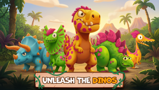اسکرین شات 2 بازی Dino Bash: Dinosaur Battle