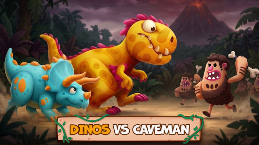 اسکرین شات 1 بازی Dino Bash: Dinosaur Battle