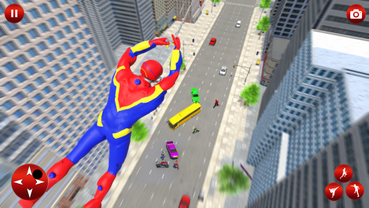 اسکرین شات 2 برنامه Flying Spider- Superhero Games