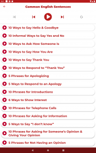 اسکرین شات 2 برنامه English ー Listening・Speaking