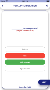 اسکرین شات 3 برنامه French GrammarーLessons・Tests