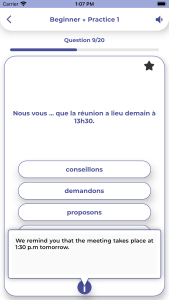 اسکرین شات 5 برنامه French GrammarーLessons・Tests