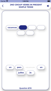 اسکرین شات 4 برنامه French GrammarーLessons・Tests