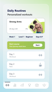 اسکرین شات 4 برنامه Calisthenics: Home Workout