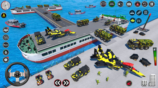 اسکرین شات 6 برنامه Army Vehicle Transporter Games