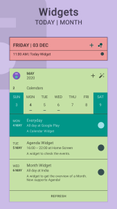 اسکرین شات 3 برنامه Everyday: Calendar Widget