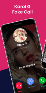 اسکرین شات 1 برنامه Karol G Fake Video Call & Chat