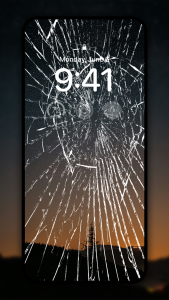 اسکرین شات 1 برنامه Broken Screen - Funny Sound