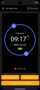 اسکرین شات 1 برنامه LED Digital Clock