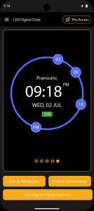 اسکرین شات 5 برنامه LED Digital Clock