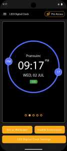 اسکرین شات 2 برنامه LED Digital Clock