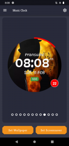 اسکرین شات 7 برنامه Music Clock Live Wallpaper