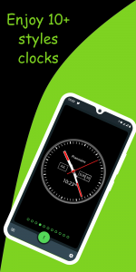 اسکرین شات 5 برنامه Smart Night Clock - Wallpaper