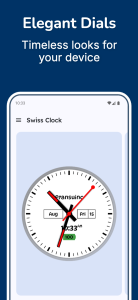 اسکرین شات 1 برنامه Swiss Clock