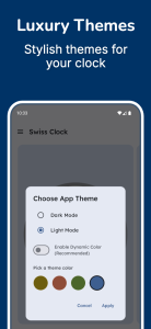 اسکرین شات 3 برنامه Swiss Clock