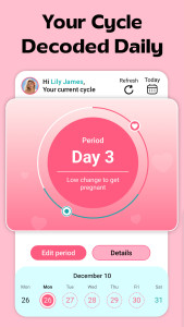اسکرین شات 2 برنامه AccuPeriod Ovulation Tracker
