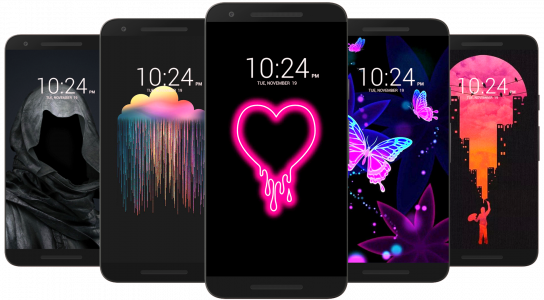 اسکرین شات 7 برنامه Black Wallpaper HD & 4K