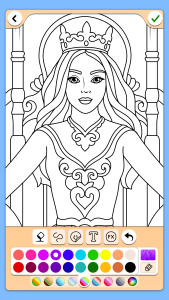اسکرین شات 1 بازی Princess Coloring Game