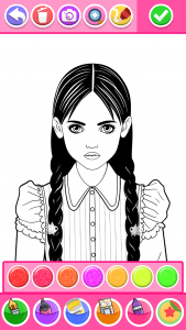 اسکرین شات 1 برنامه Princess Coloring Game Glitter