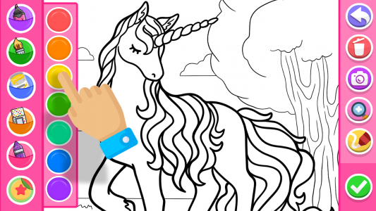 اسکرین شات 7 برنامه Princess Coloring Game Glitter