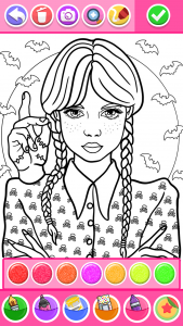 اسکرین شات 5 برنامه Princess Coloring Game Glitter
