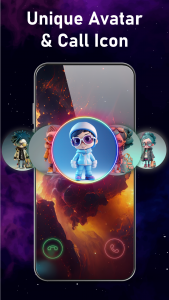 اسکرین شات 4 برنامه Call Color Themes: Call Dialer