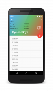 اسکرین شات 3 برنامه SpeedCube Timer - Rubik Chrono