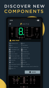 اسکرین شات 3 برنامه PROTO - circuit simulator