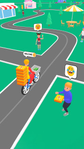 اسکرین شات 2 بازی Pizza Delivery Game: Bike Game