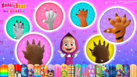 اسکرین شات 3 بازی Masha and the Bear: Nail salon