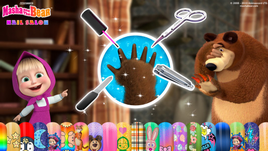 اسکرین شات 4 بازی Masha and the Bear: Nail salon
