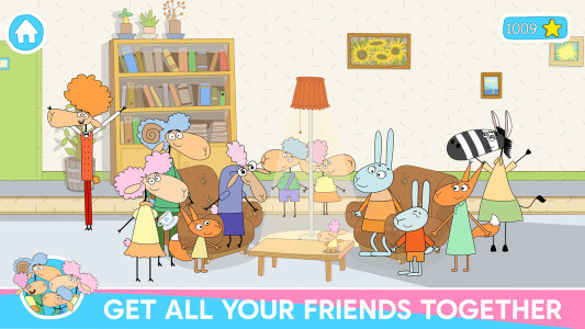 اسکرین شات 3 بازی Sheep's Hotel: Funny Dollhouse
