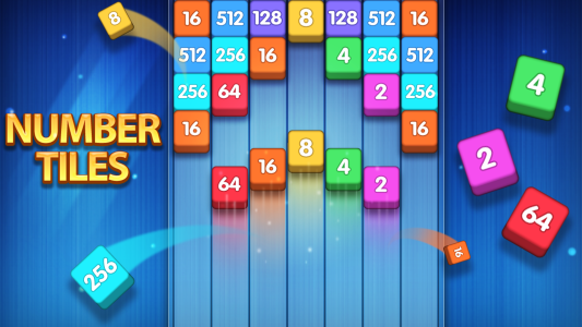 اسکرین شات 5 بازی Number Tiles - Merge Puzzle