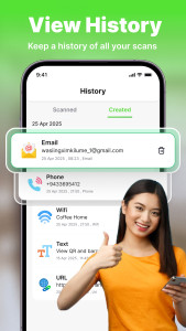 اسکرین شات 5 برنامه QR Code Scanner & Generator