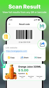 اسکرین شات 4 برنامه QR Code Scanner & Generator