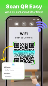 اسکرین شات 1 برنامه QR Code Scanner & Generator