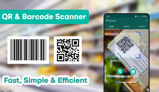 اسکرین شات 1 برنامه QR & Barcode Scanner - QR Scan